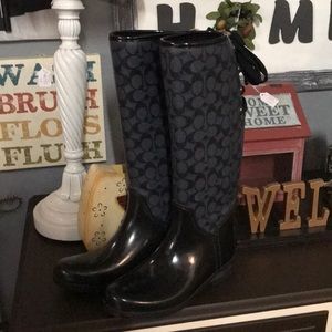 Coach rain boots